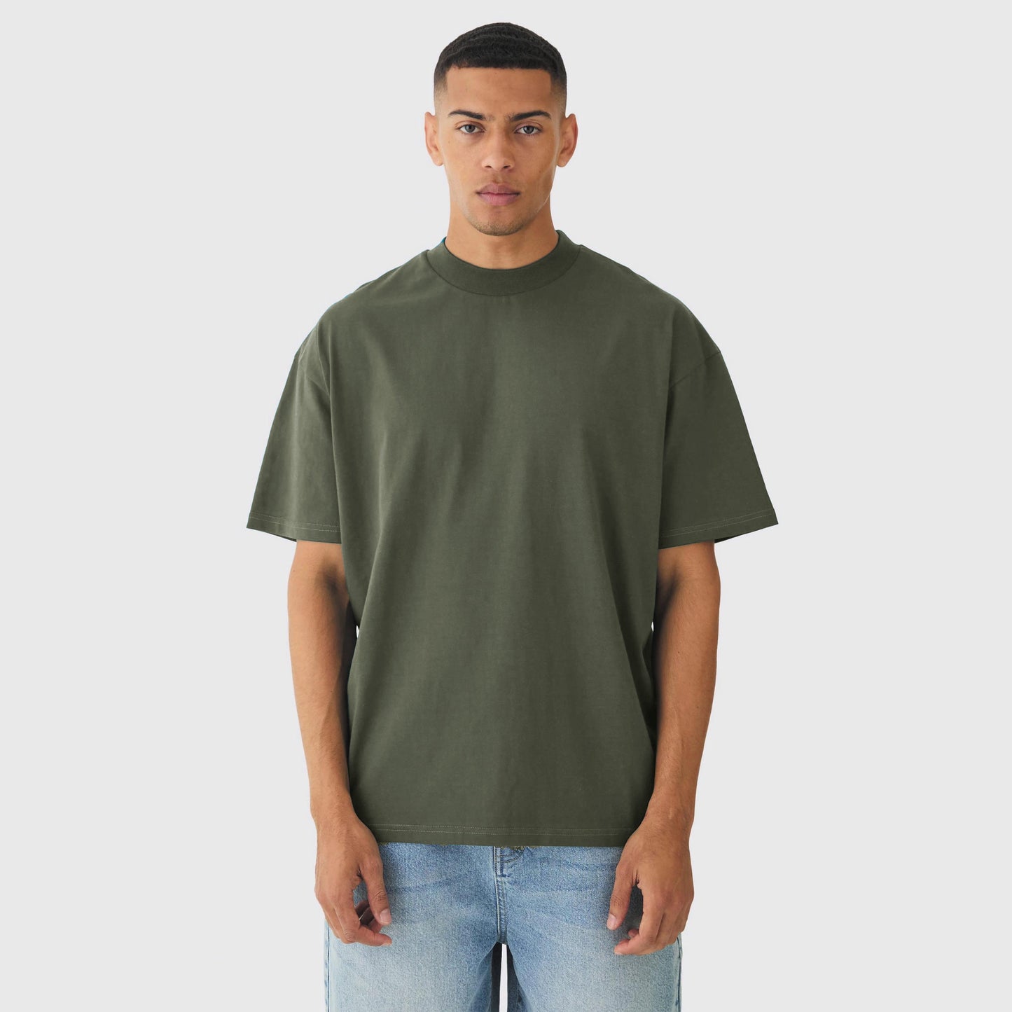 Basic Oversize T-Shirt (Light Olive)