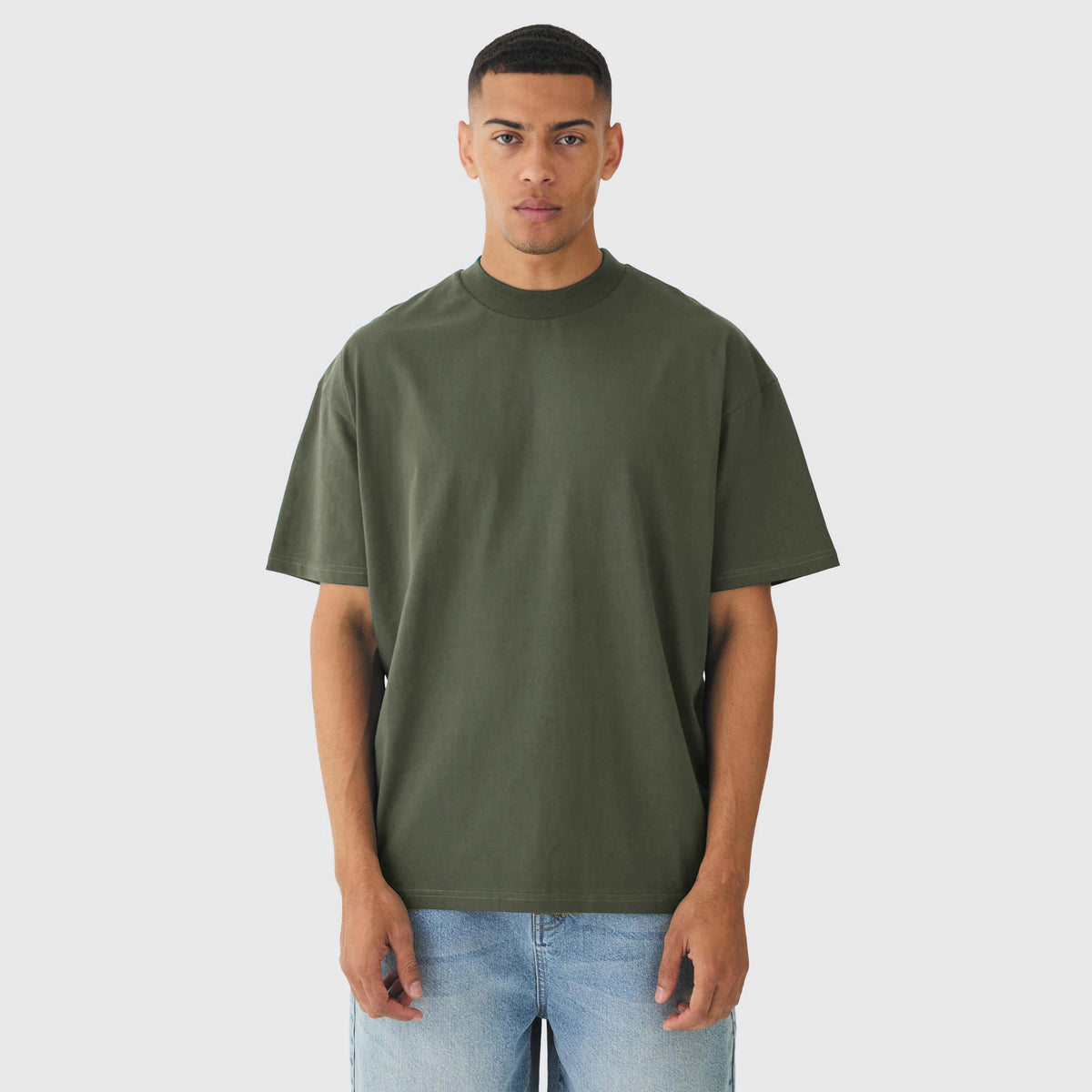Basic Oversize T-Shirt (Light Olive)